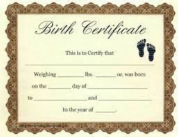 Birth Certificate